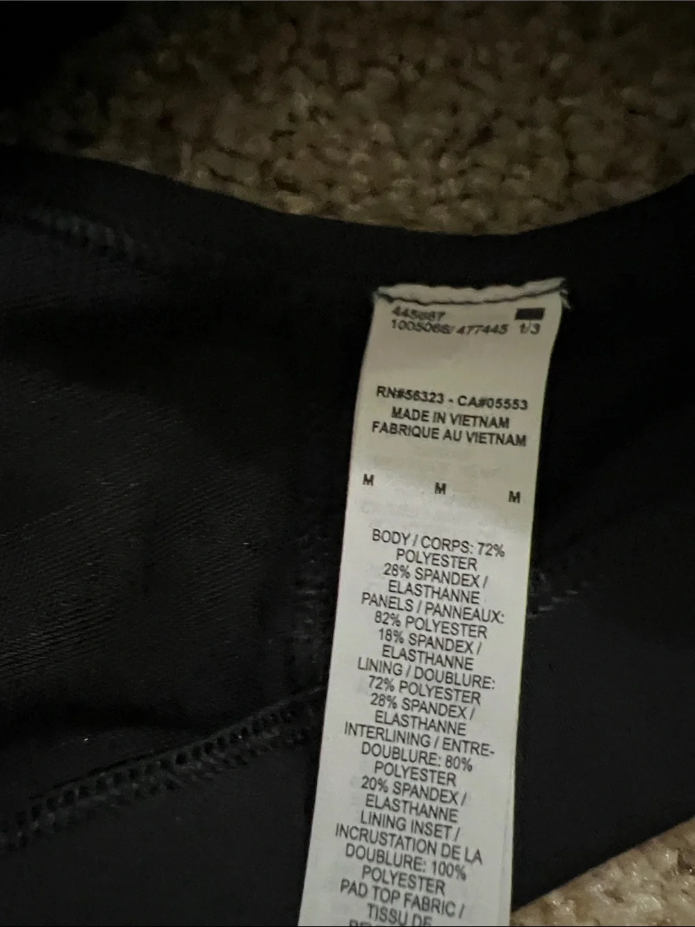 Nike Black and Gray AIR Racerback Sports Bra